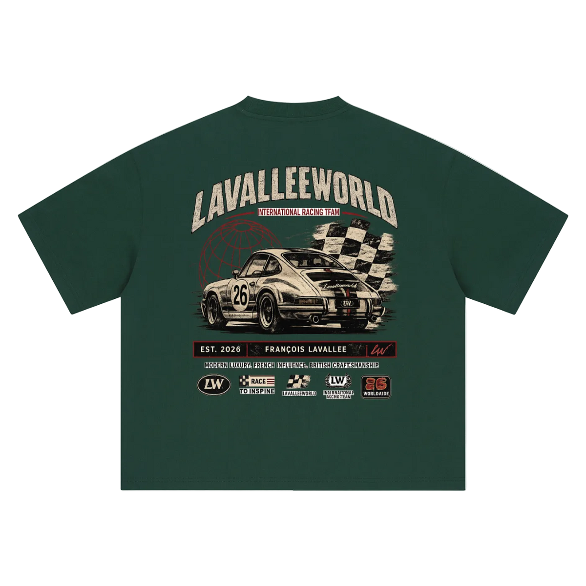 LAVALLEE racing team boxy tee