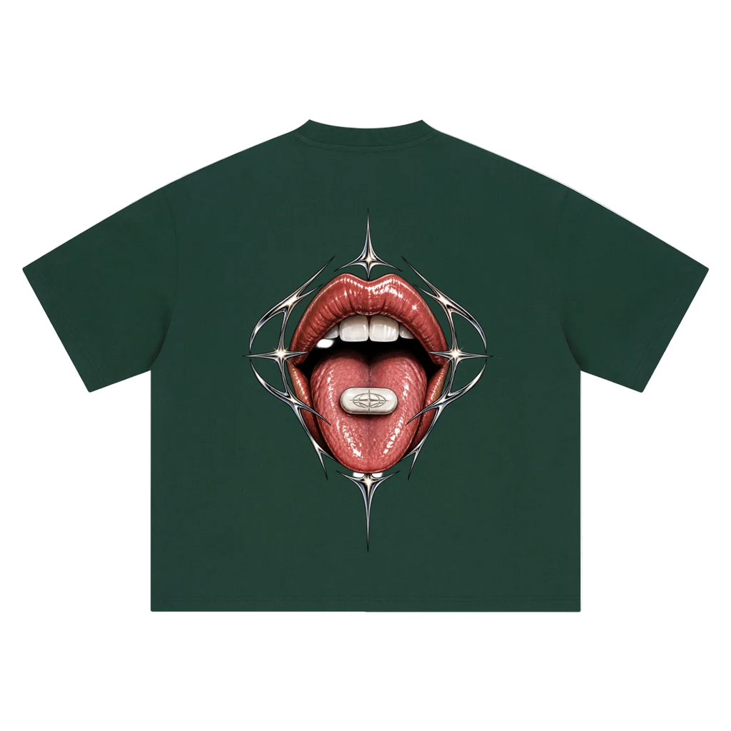 LAVALLEEWORLD pill boxy tee