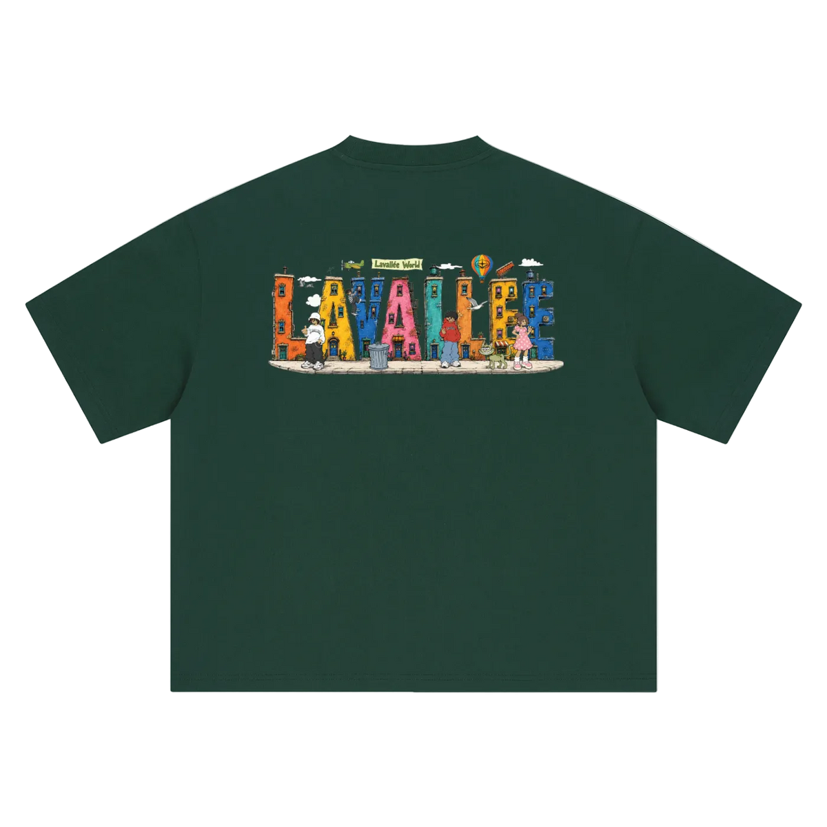 LAVALLEEWORLD cartoon graphic tee