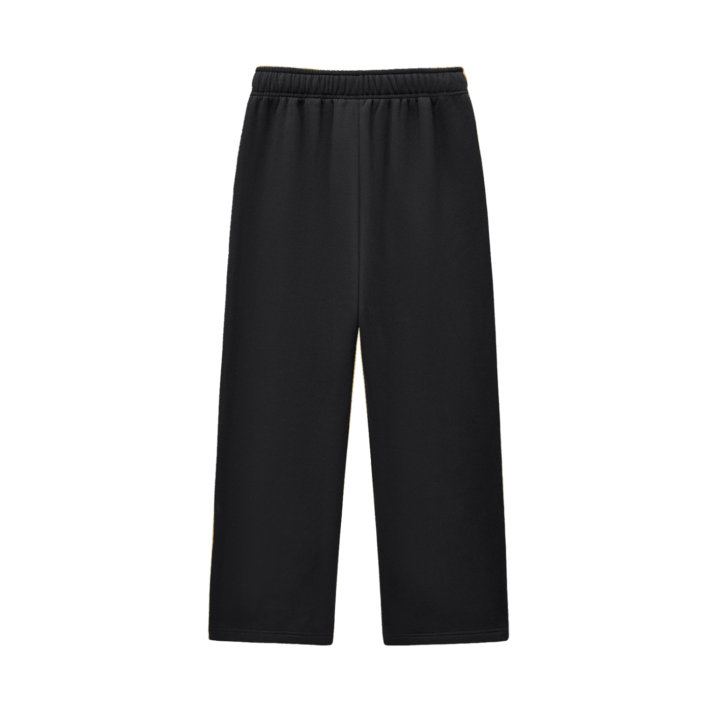 Signature uncuffed sweatpants - black