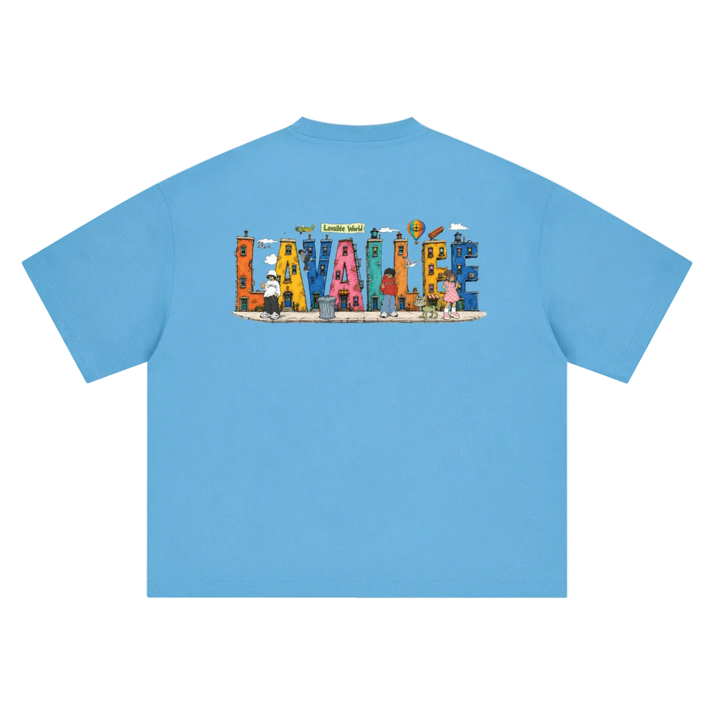 LAVALLEEWORLD cartoon graphic tee