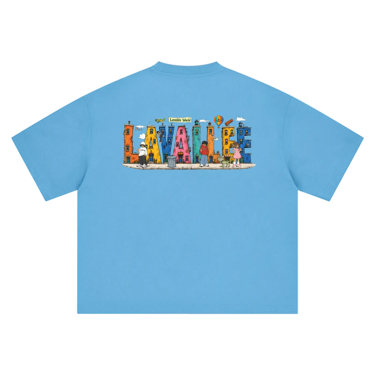 LAVALLEEWORLD cartoon graphic tee