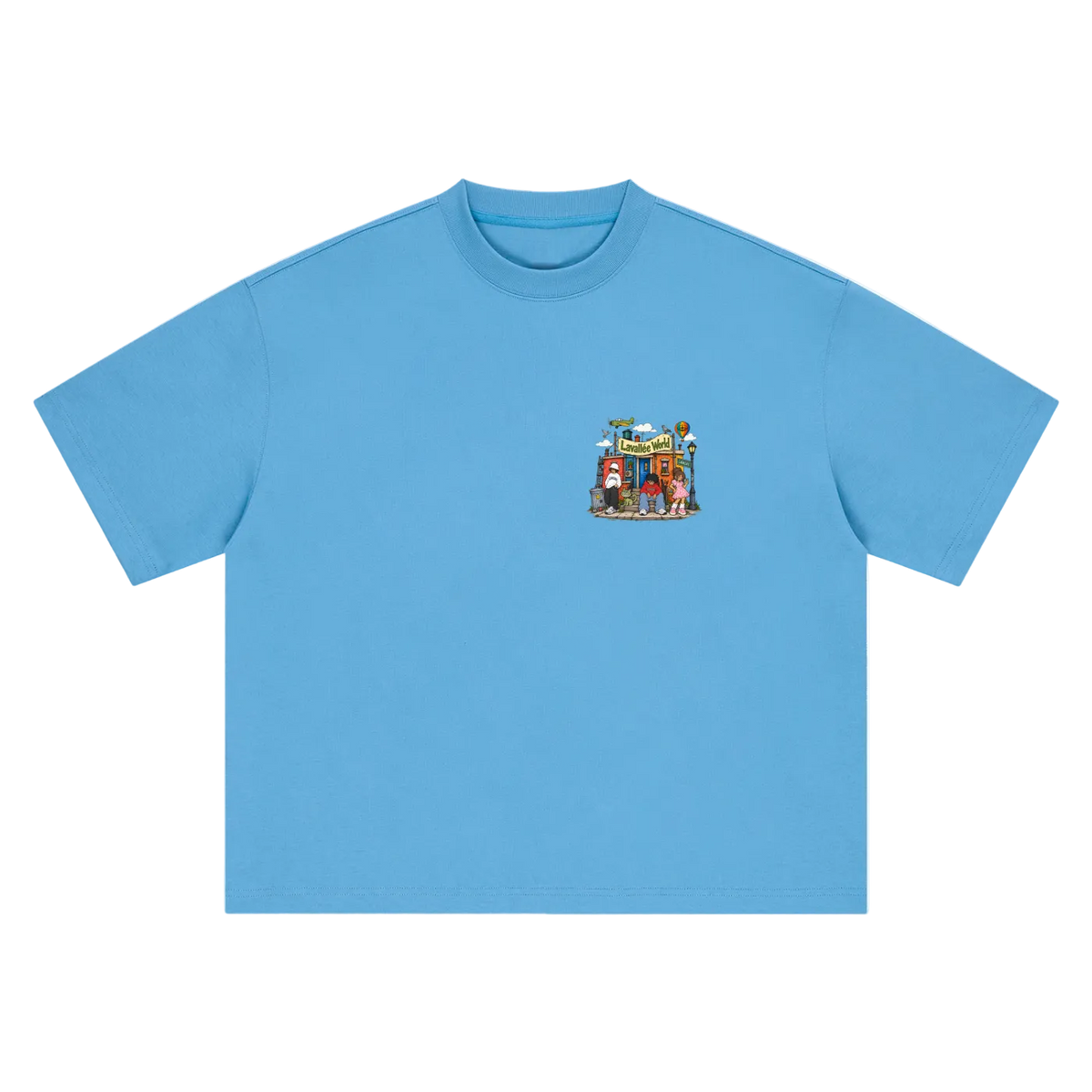 LAVALLEEWORLD cartoon graphic tee
