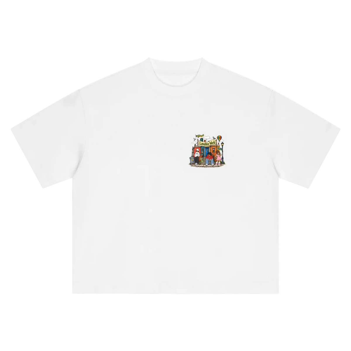 LAVALLEEWORLD cartoon graphic tee