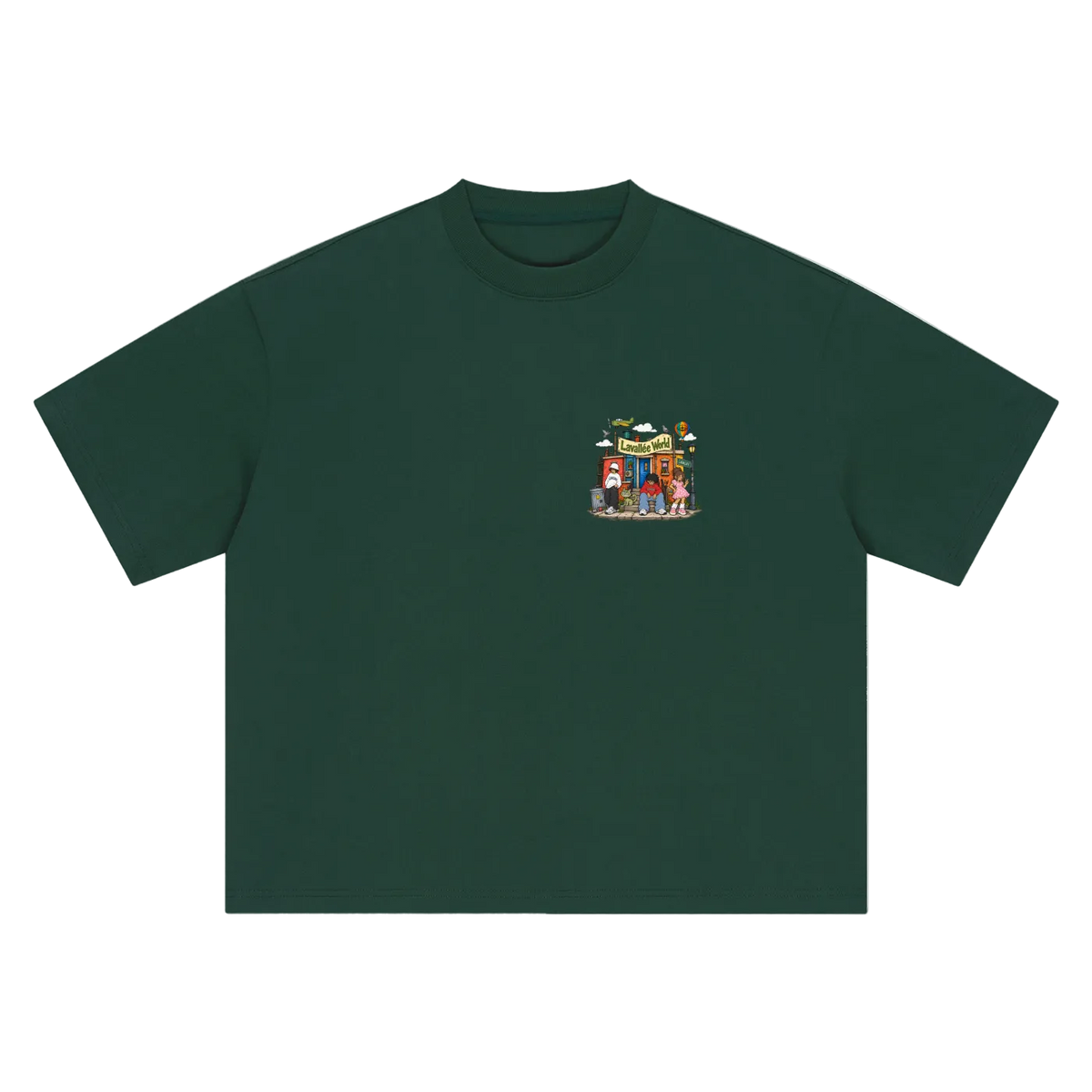 LAVALLEEWORLD cartoon graphic tee
