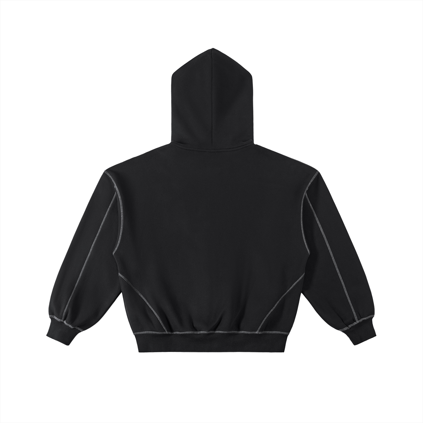 Signature zip hoodie - black