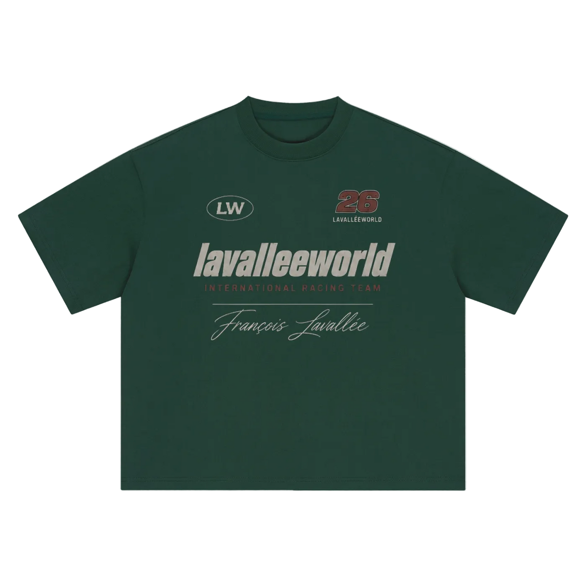 LAVALLEE racing team boxy tee