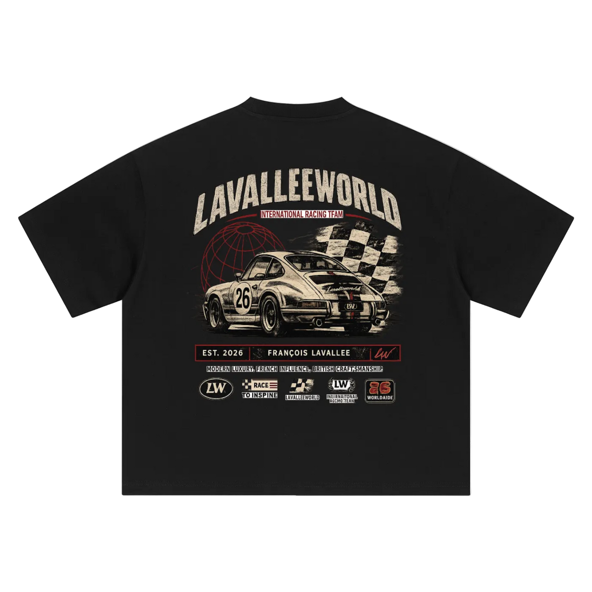 LAVALLEE racing team boxy tee