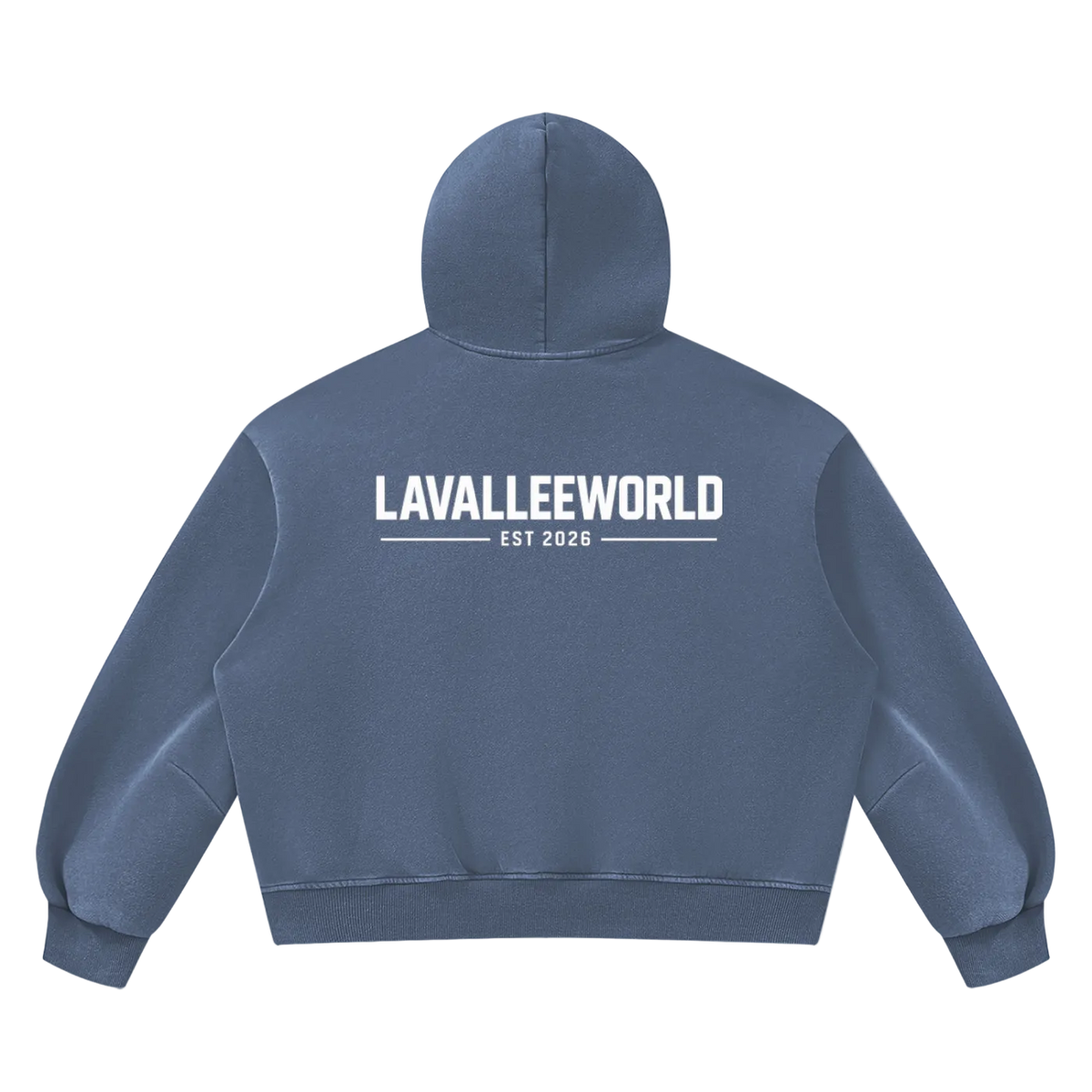 LAVALLEEWORLD vintage wash hoodie