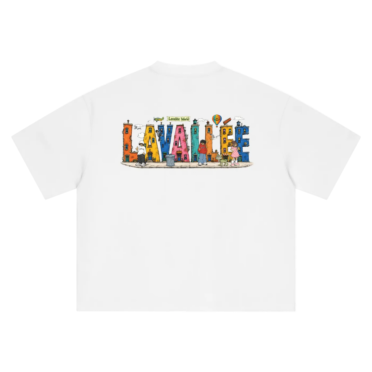 LAVALLEEWORLD cartoon graphic tee