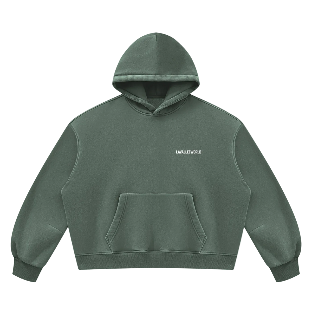 LAVALLEEWORLD vintage wash hoodie