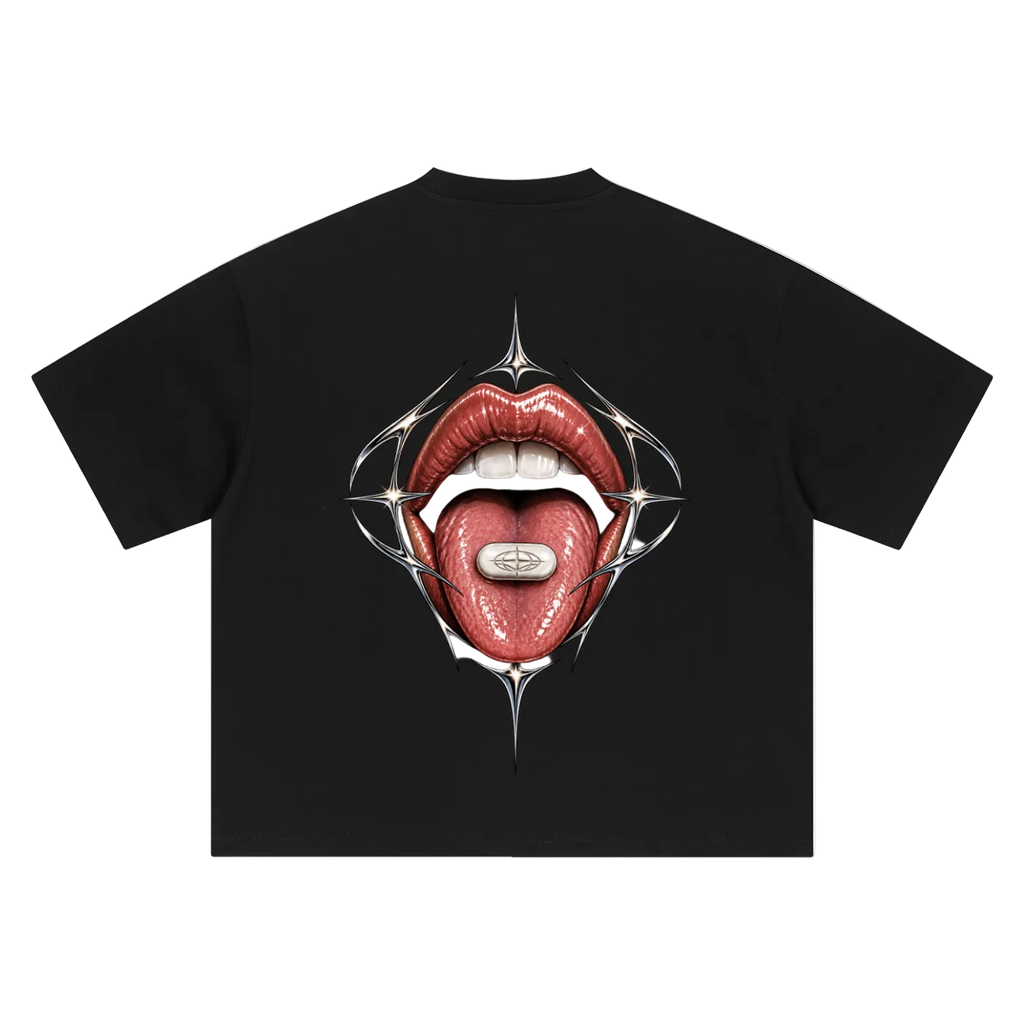 LAVALLEEWORLD pill boxy tee