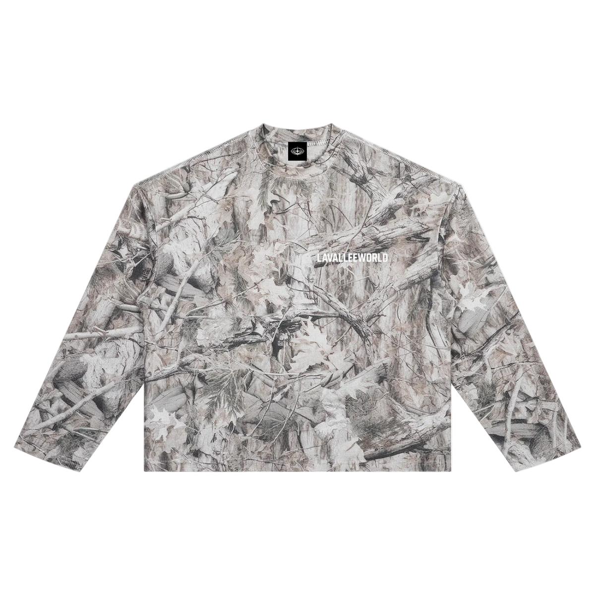 LAVALLEEWORLD camo waffle longsleeve
