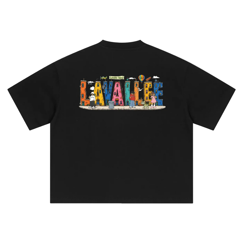 LAVALLEEWORLD cartoon graphic tee