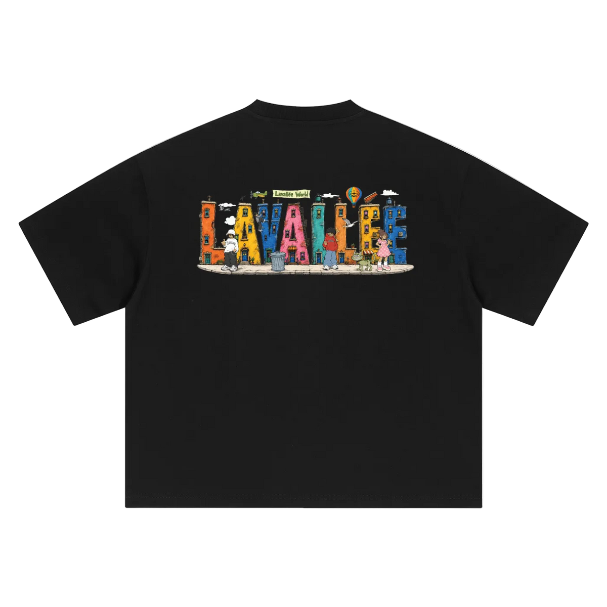 LAVALLEEWORLD cartoon graphic tee
